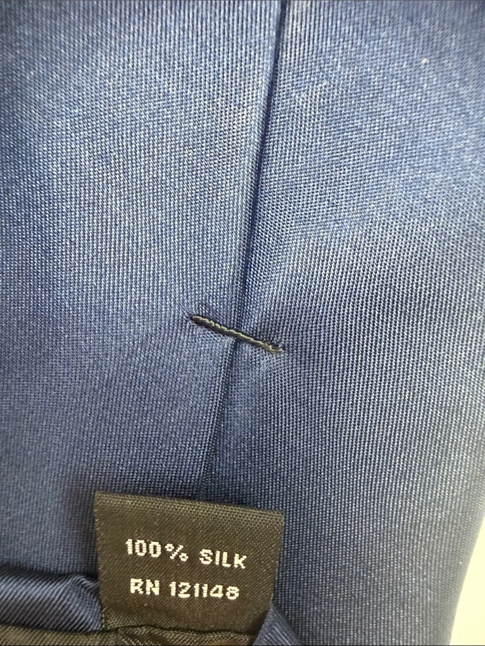Michael Kors Solid Navy Silk Tie